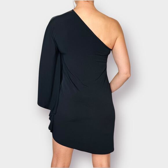 Y2K Allen‎ B Black One Shoulder Mini Dress - Picture 7 of 7
